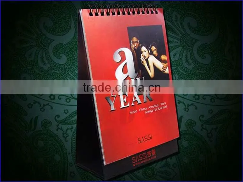 hot sell desktop calendar stapled calendar