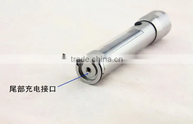 LED Light Solar Power Rechargeable Hybrid Light Solar Hybrid Flashlight