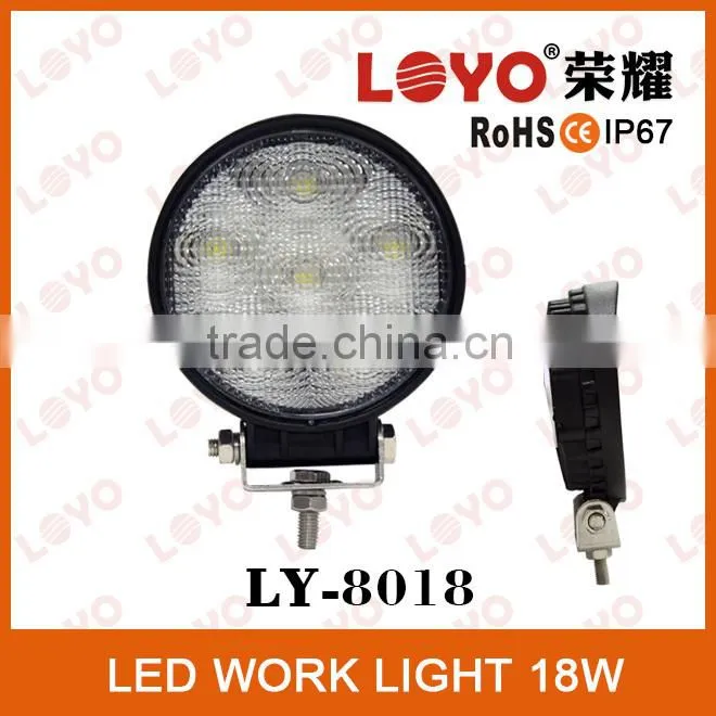 Promotion LED lights rock bottom auto parts 18w LED working light 18w LED truck lights