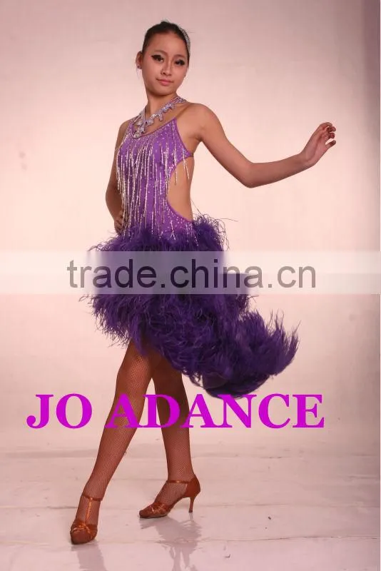 Latin dance dress dance competition dress Latin dance skirt Tights