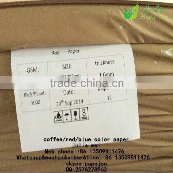 Notebook 230gsm red card invitation card board red color kraft paper