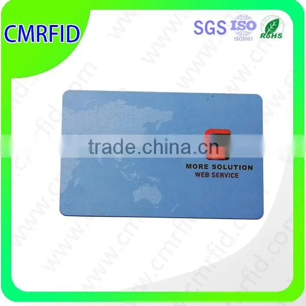 CR80 CMYK printing smart id card/pvc business card/transparent id card
