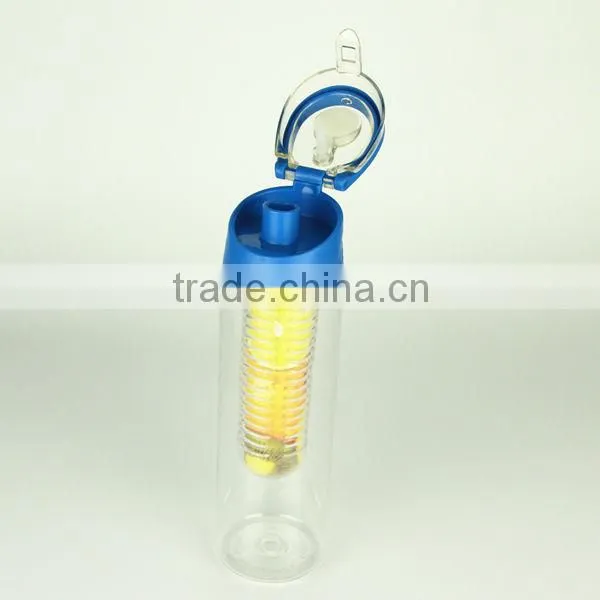 Portable Promotional plastic infuser water bottle