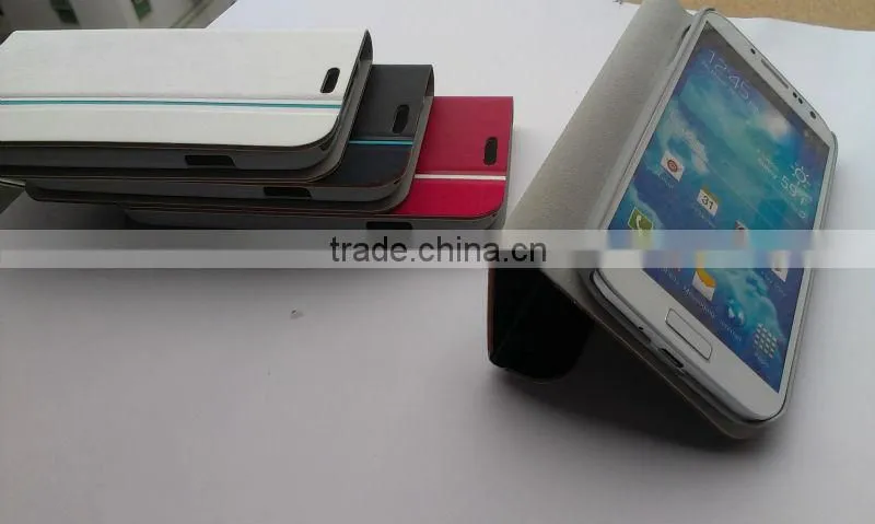 New product top quality hot sale Stand Leather Case with PC hard shell for Samsumg Galaxy Note 2 S3/S4