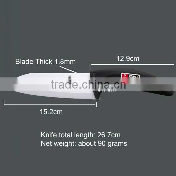 6inch Chinese style pattern ceramic knife