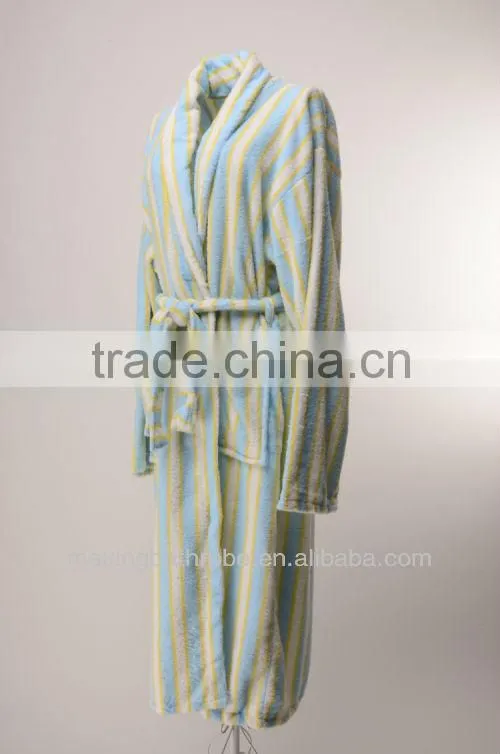 colorful cotton terry towelling print bathrobe for men