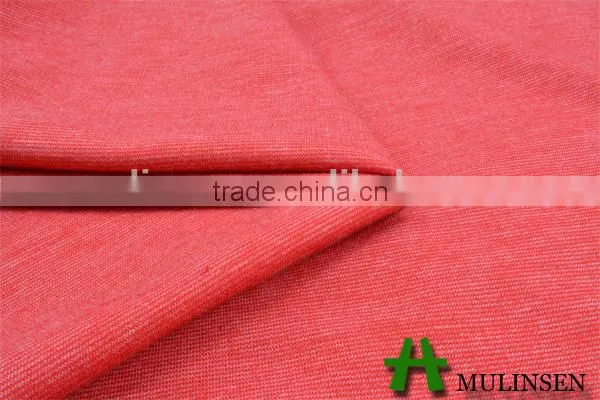 Mulinsen textile T/R Roma spandex polyester viscose fabric/ space dye fabric