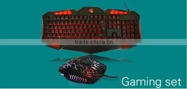 Slim usb ergonomics standard wireless keyboard mouse set for PC