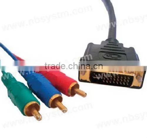 DVI to 3 RCA cable
