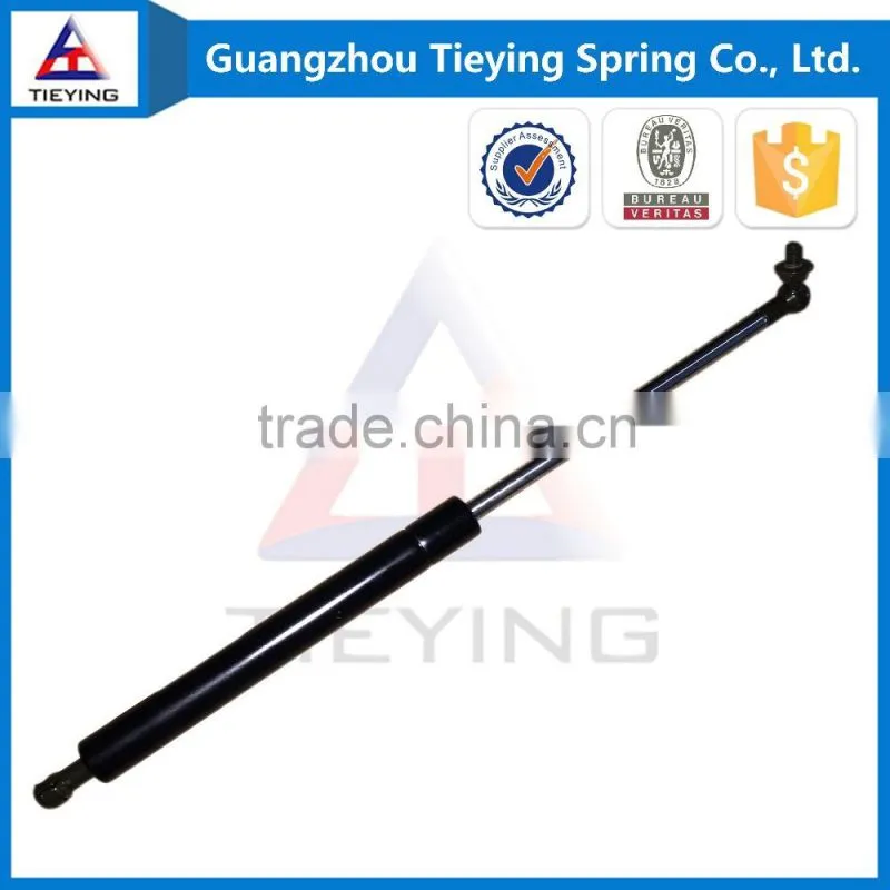 Lockable gas spring with special connector fitting gas struts