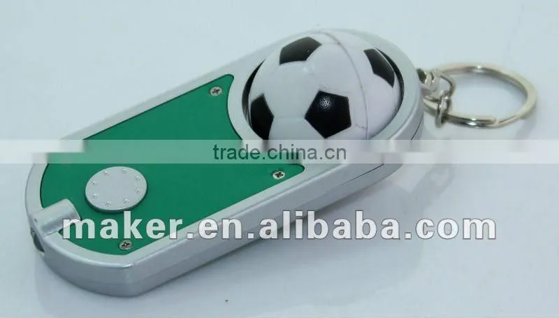 Rolling Football Keychain Light