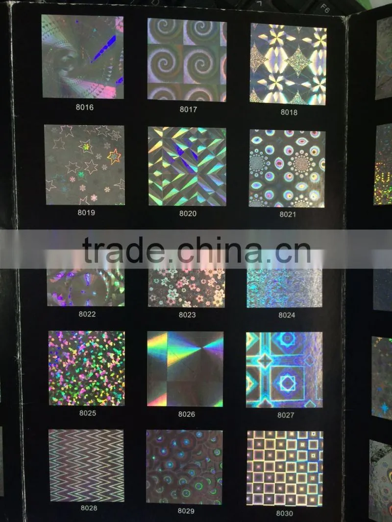 Laser BOPP transparent hologram Adhesive Sticker