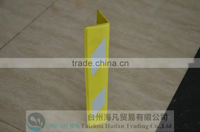 EVA yellow corner guard reflective for parking lot safety/600mm EVA drywall corner guard/high visibility plastic corner guard