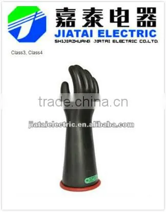 electrical high voltage natural latex insulationg gloves