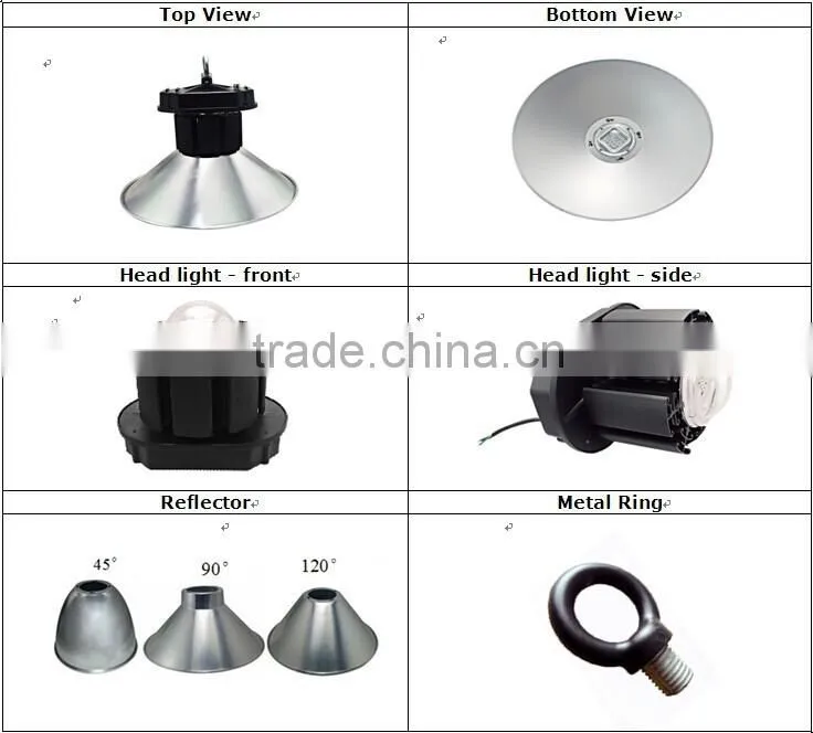 day white 4500K LED high bay light Cree XML & Meanwell driver