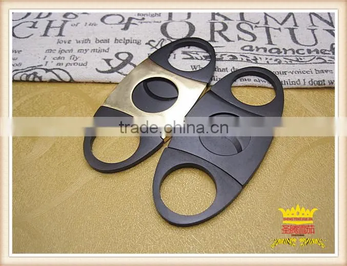 Gold cigar cutter, cigar scissors