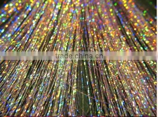 Hot Sale Sparkling Hair Tinsel Extensions Clip In Hair Extension