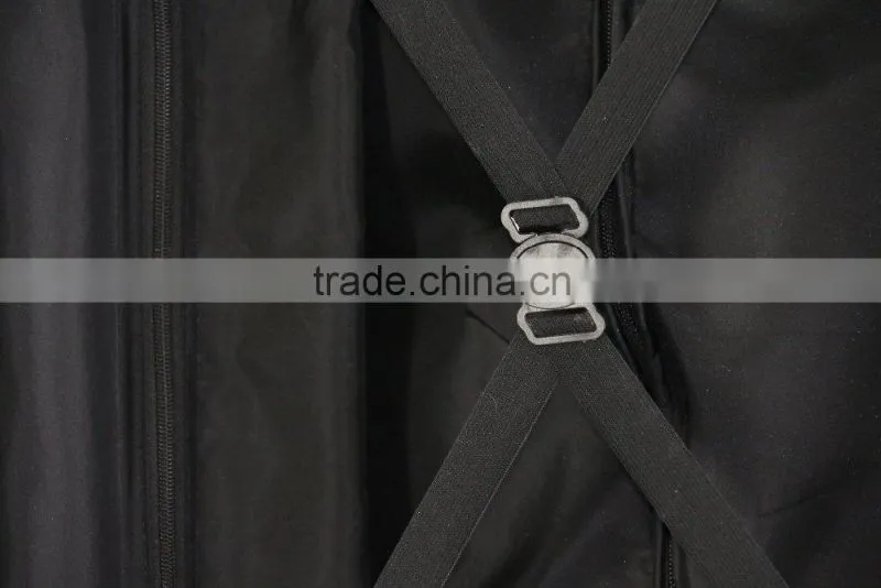 printed shinny film ABS+PC zipper luggage