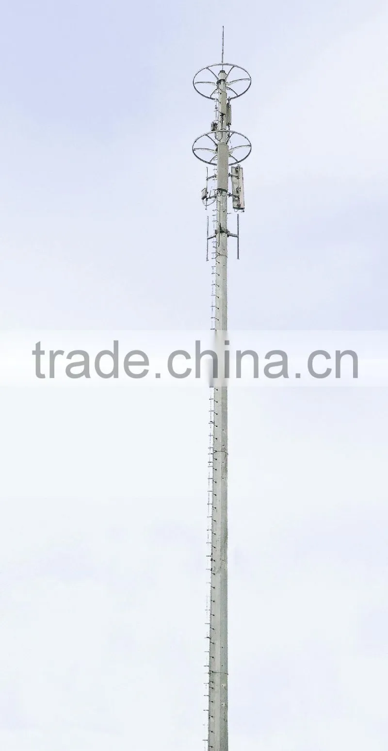 Beautiful Shape Monopole Antenna Mast Tower