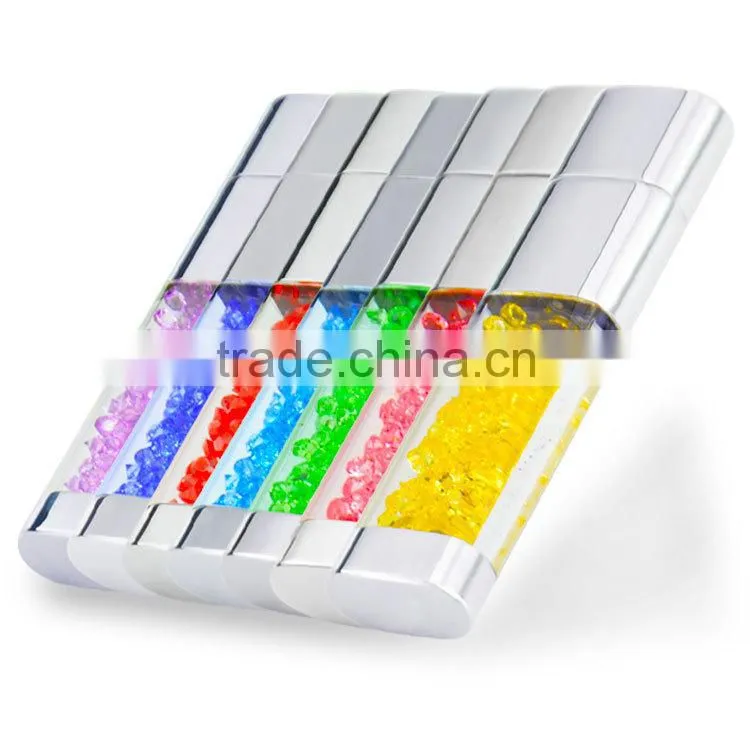 Top quality perfume usb stick, crystal usb memory disk with logo custom
