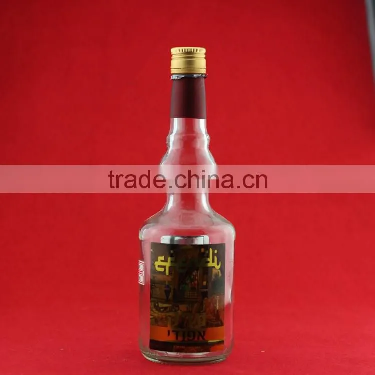 Good quality printing flower bottles fancy wildesd turkeyleg bottles 700ml empty liqueur bottles