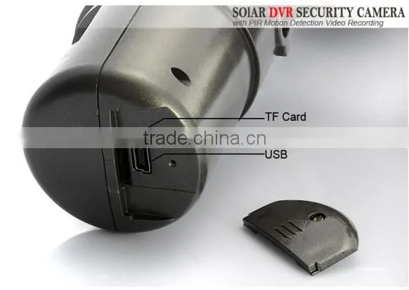 solar powered outdoor camera waterproof grade solar lamp 720P motion activated security light camera & video and audio record
