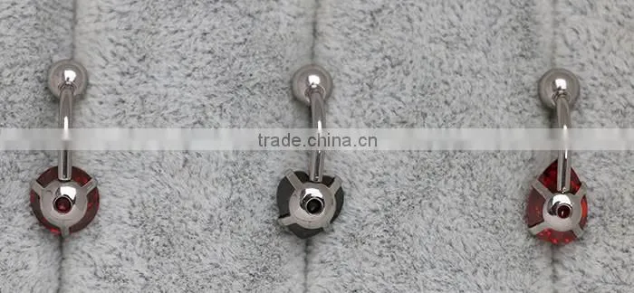 Fashion Jewelry Multi-shape Gem Wholesale 316L Stainless Steel Belly Ring