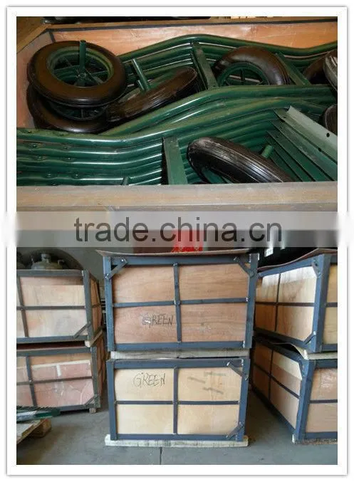 galvanized bucket wheel barrow WB6400 log carrier wheel barrow