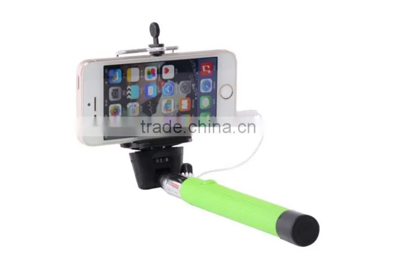 Factory Price Colorful Selfie Stick Tripod with Wired for Smart Phone for iPhone