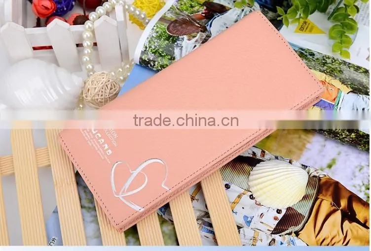 Nice pu leather women wallets with card holder