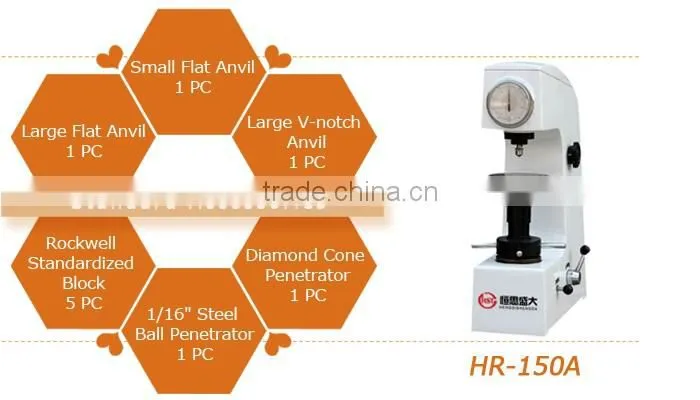 High Stroke Rockwell metal hardness tester HR-150B with cheap price desk type