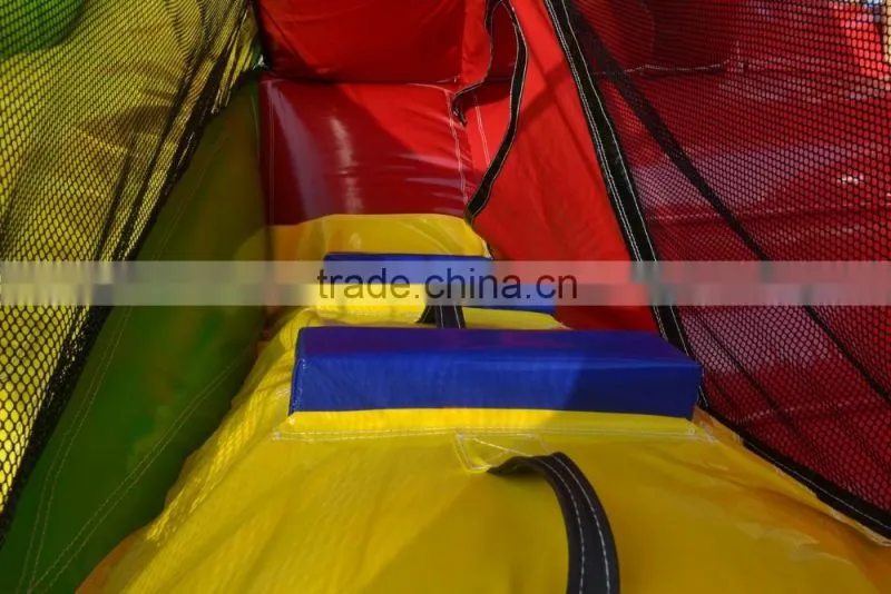 Hot selling popular and cutely car combo inflatable slide combo for kids
