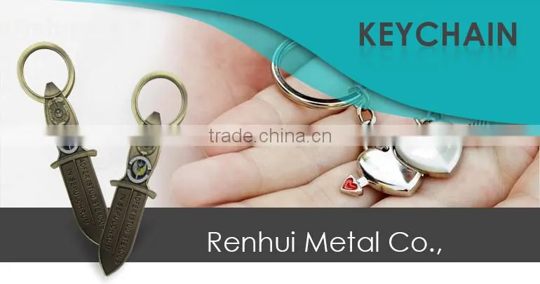 High quality custom souvenir leather keychain