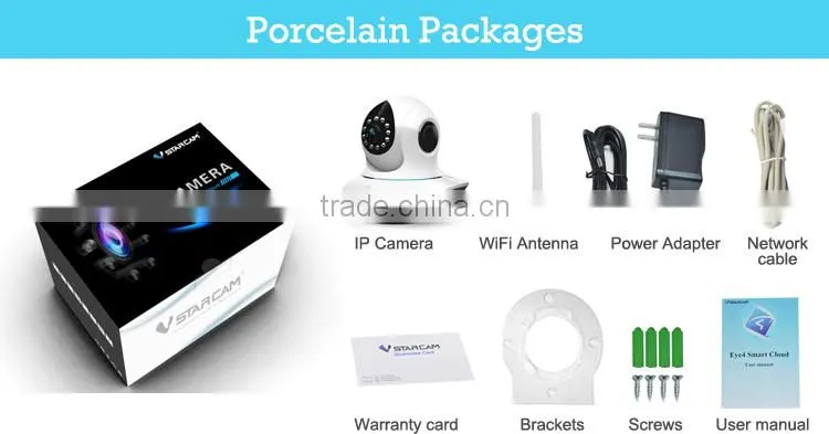 VStarcam PnP H.264 ONVIF IR CUT Wifi IP camera wifi nanny cam
