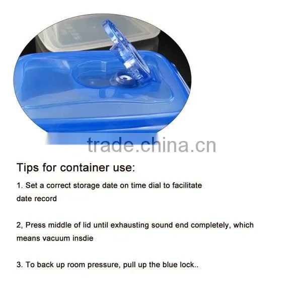 Stackable&Nestable vacuum plastic storage containers