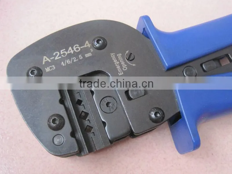 Solar Panel PV Cable MC3 Crimping tool for solar panel connectors,solar crimper 2.5-6mm2