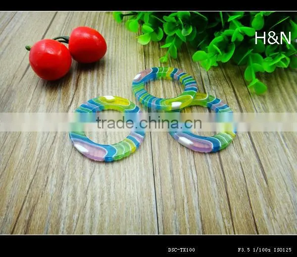 fashion ring shape resin button