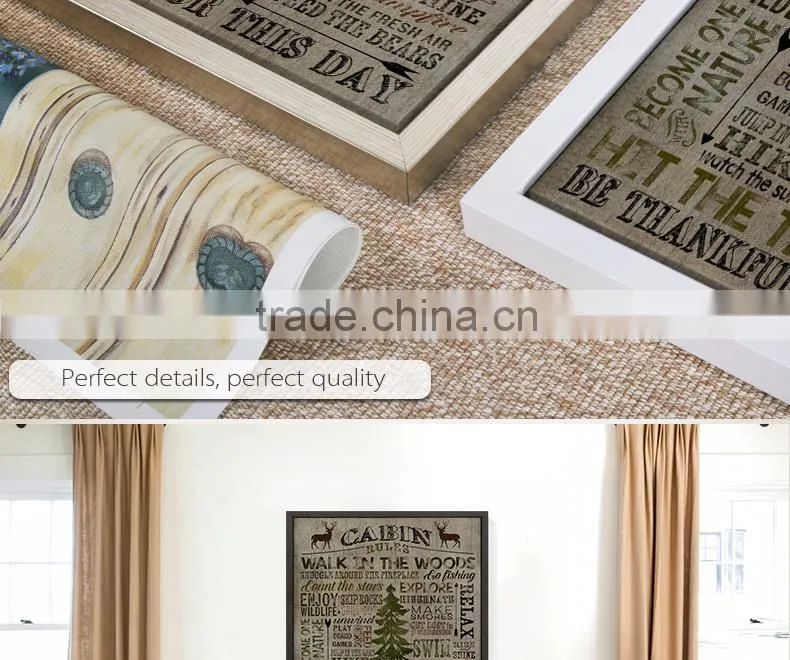 2015 pop selling wall decorative letters oil canvas painting
