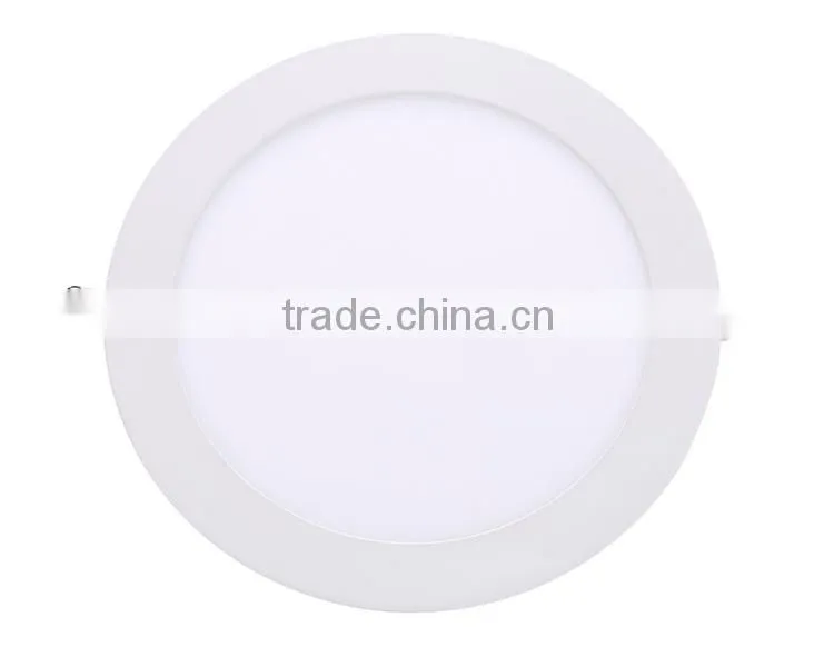 Warm white/cold white low price dimmable ceiling 12w round led panel light