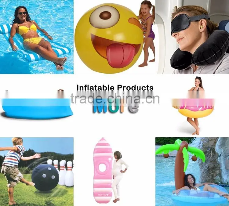 Air filled high quality customizd inflatable pillow, backrest pvc inflatable pillow