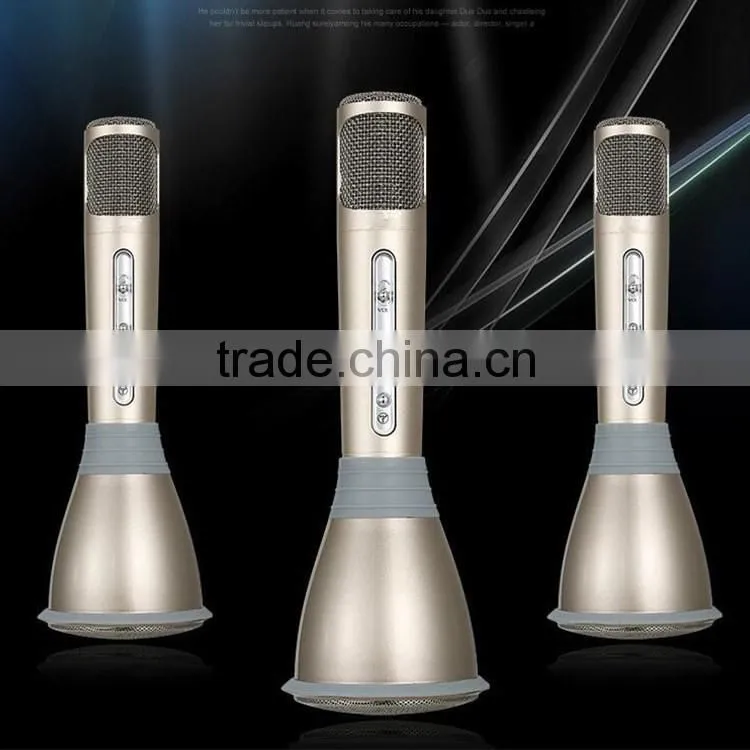 2016 hot selling K068 Wireless Bluetooth Microphone and Karaoke Player Microphone