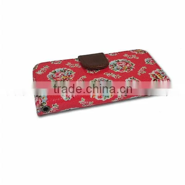 Original flower leather phone case for Pantech SKY Vega IM-A830 with credit card slot