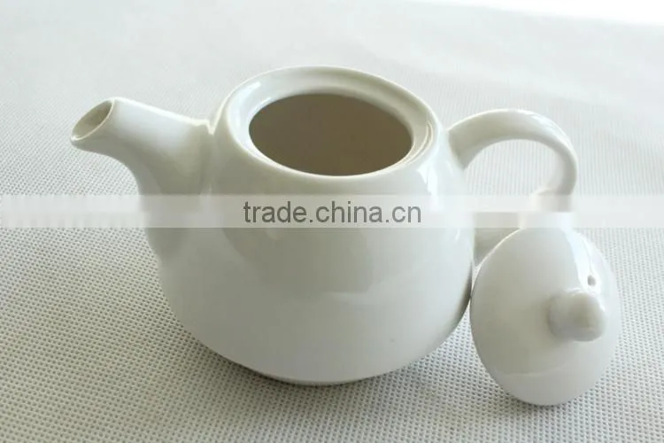 Wholesale customized white ceramic tea set for one person
