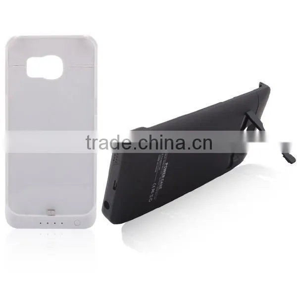 4200mAh External Backup Battery Power Back Case For Samsung Galaxy S6 Edge