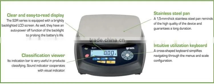 S3R-6KD LCD Display Digital Balance Scale