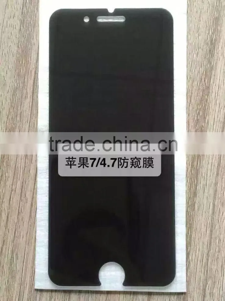 Anti-peeping for iphone 7&7 plus screen protector Factory wholesale 9H tempered glass GXS OEM/ODM