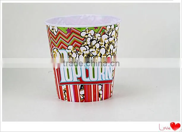 plastic popcorn bucket