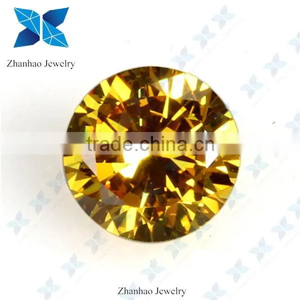 Round shape top sale star cut rough synthetic CZ stone