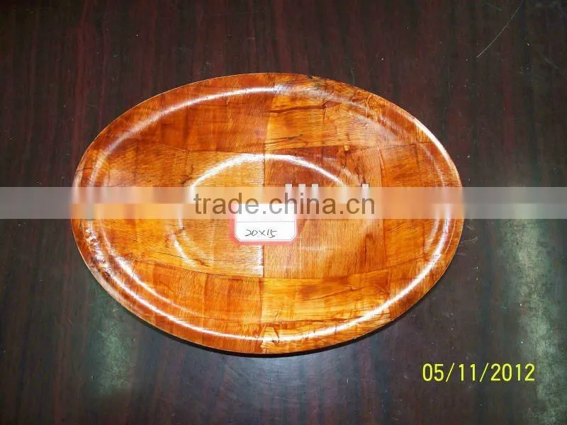 Wooden sushi bowls