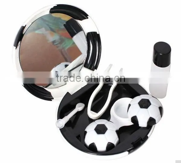 A-8062 Football black Contact Lens Case